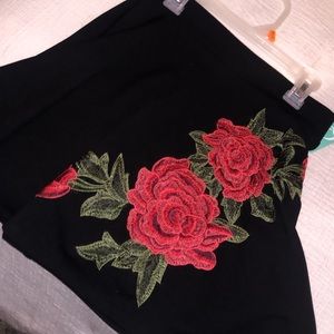 Black rose skirt